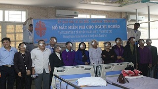 Caritas Hưng Hóa: Chương trình Mổ mắt miễn phí cho người dân nghèo tại Bệnh viên Đa khoa, Thanh Thủy, tỉnh Phú Thọ.